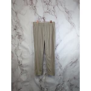 COS Pant Womens 30 Slack Wool Beige Crop Trouser High Rise Straight EUR 46
